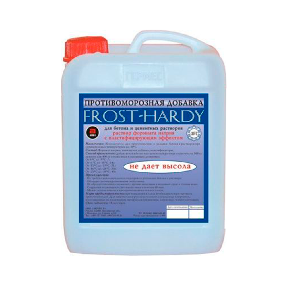 Противоморозная добавка в бетон "FROST HARDY" 10 л