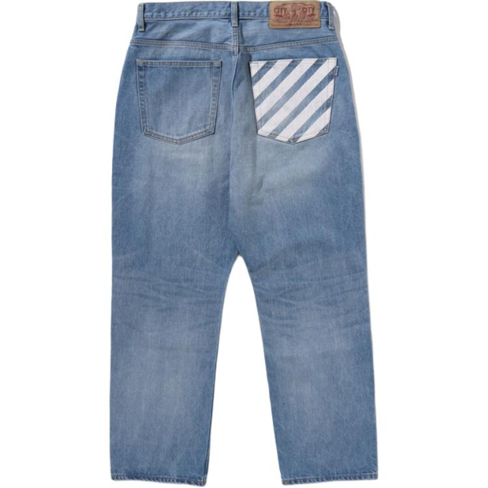 A Bathing Ape Bathing Ape Jeans Cotton синий