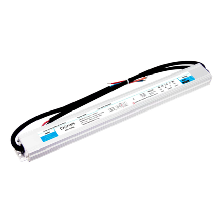 Блок питания для светодиодной ленты,  DC48В 150Вт 3.125А IP67,  управление DALI с функцией Push-Dim,  размер 362х37х22мм,  PFC >0.95