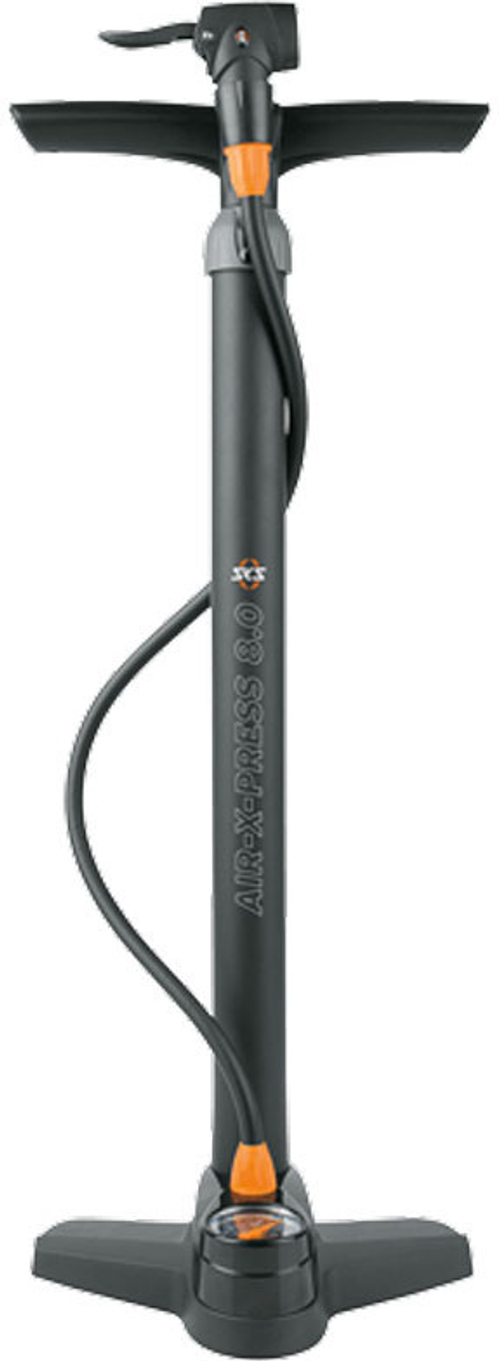 Насос 0-11285 AIR-X-PRESS 8.0 SKS-11285 напольный пластик.2 гол. на шланге, черный (Германия)