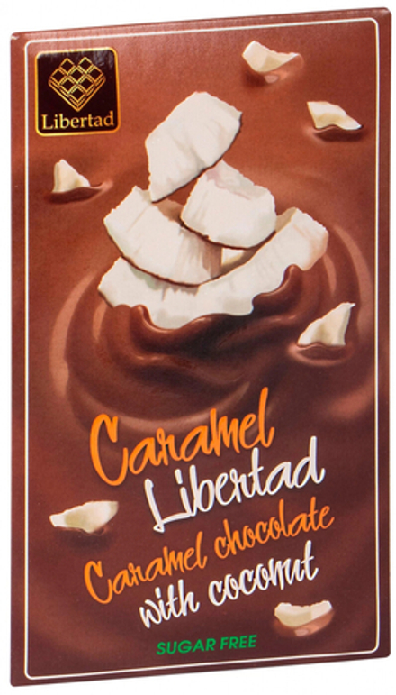 Шоколад Карамель Либертад Шоколад на Карамелизованном Молоке с Кокосом Без Сахара / Caramel Libertad Caramel Chocolate with Coconut Sugar-Free 40г