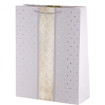 Пакет подарочный бумажный Alingar, (XL) 31х40х12 см, вертикальный, "Классика", матов. ламинация, тиснение, ассорти