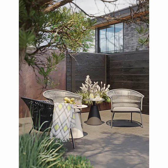 Плетеный стул Haugen, серый