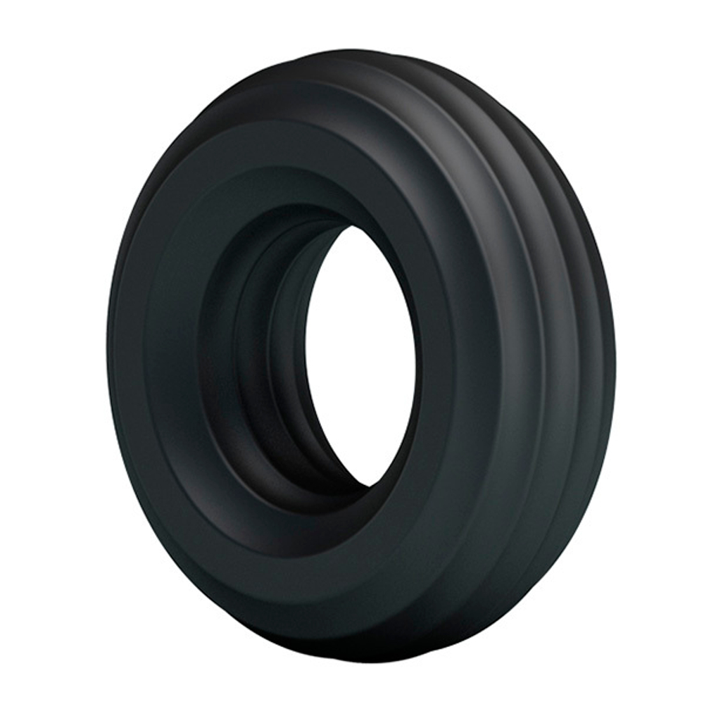 Черное широкое эрекционное кольцо 4,3см Baile Ring BI-210174