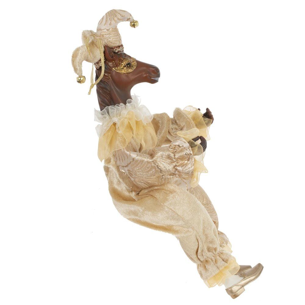 GAEM Игрушка набивная подвес "Лошадь-клоун", L15 W9 H38/23 см