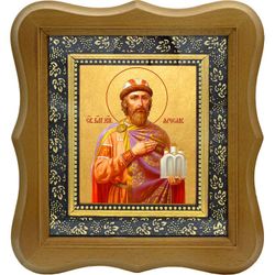 Ярослав Мудрый Святой князь. Икона на холсте.