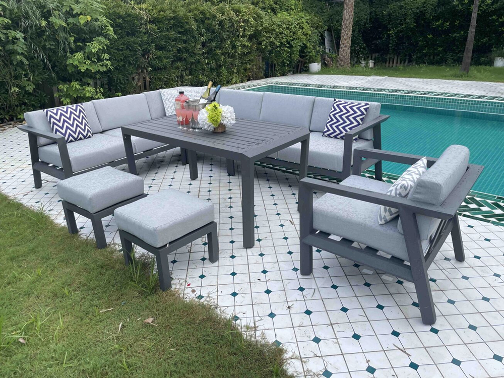 Комплект мебели из алюминия Graphite VIII