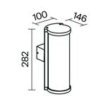 Настенный светильник (бра) Outdoor O451WL-01GF