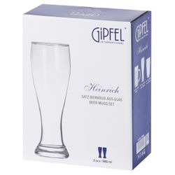 Набор из 2 бокалов для пива Gipfel Heinrich 52509 580 мл