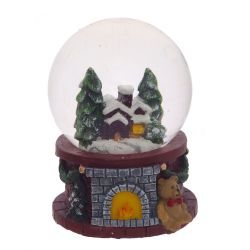 GAEM Фигурка декор с стекл шаре "Домик", D4,5 см, L5 W5 H6 см