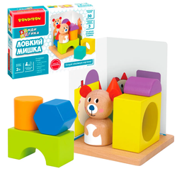 Детская настольная игра Bondibon Бонди головоломка "Ловкий мишка"