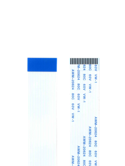 Шлейф 17 pin, 20 см, шаг 1 мм FFC, прямой А