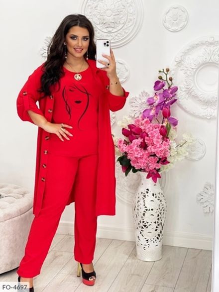 Костюм тройка FO-4697 Фабрика Моды