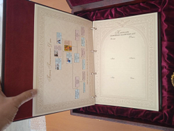 Подарочный набор «Дворянский», книга в обложке из натуральной кожи