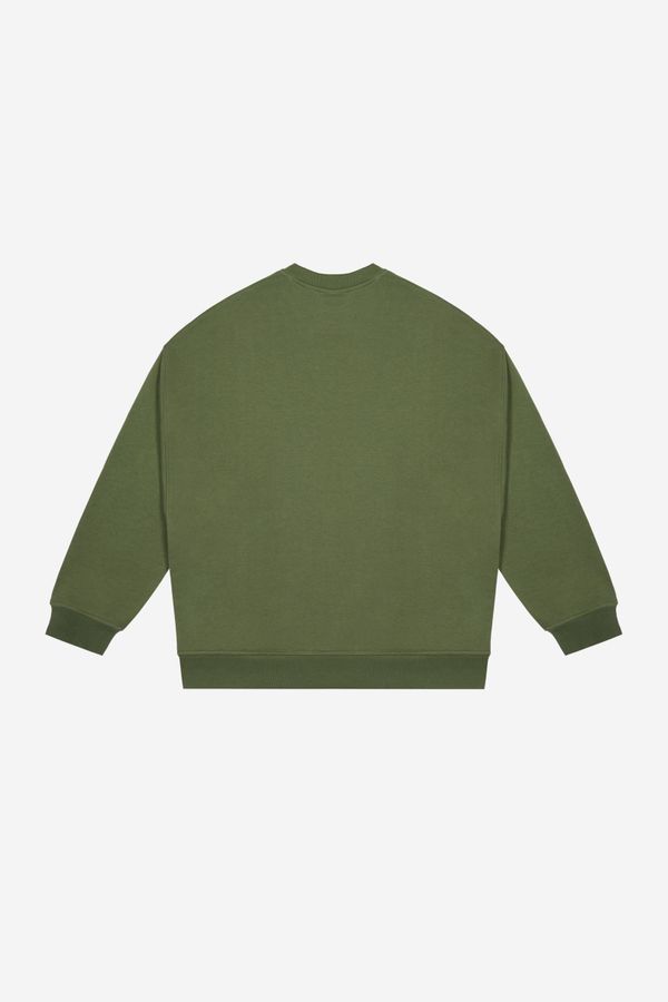 Толстовка Oversized хаки - фото 9