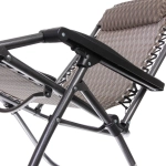 Шезлонг (кресло) 177*64*113см «Уют» с подголовником, 2 положения, Орнамент RH-3, ДоброСад