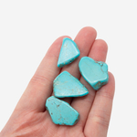 Туркенит (имитация бирюзы), смещенное отверстие, 24-29*14-22,5мм