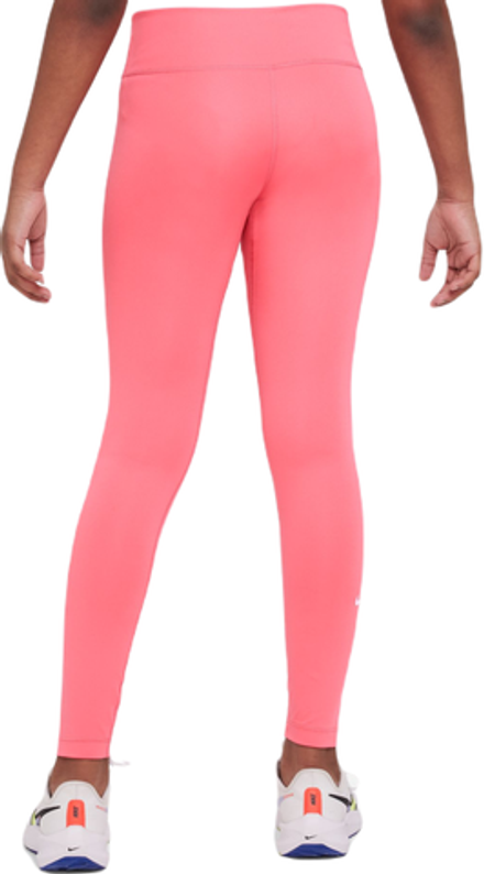 Брюки для девочки Nike Girls Dri-Fit One Legging - sea coral/white - Orange