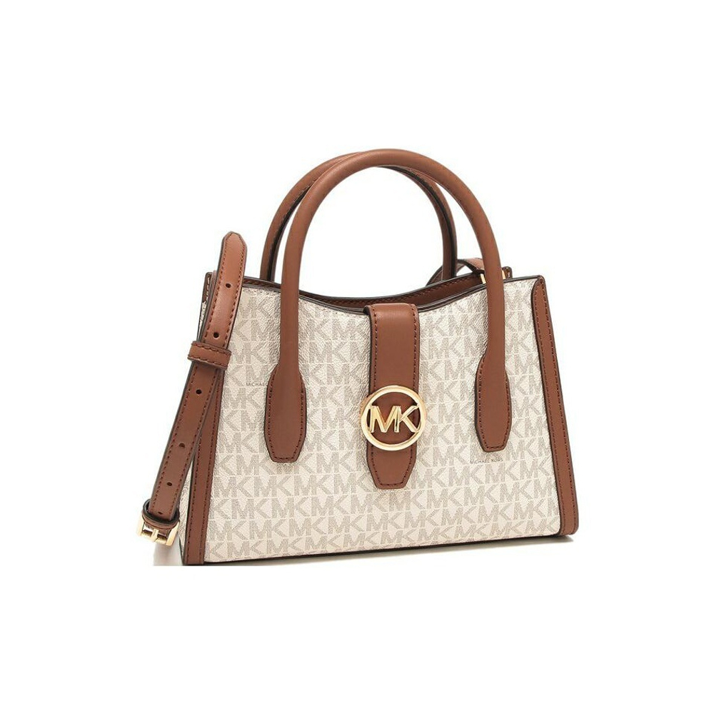 Michael Kors Gabby Small Logo Satchel Vanilla