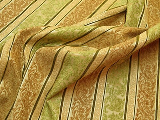 Шенилл Бланк полоса салатовый