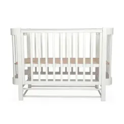 Детская кроватка Лель Космос Белый с продольным маятником