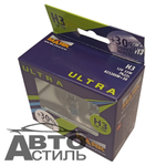 Автолампа H3 12V 55W Маяк  + 30% Super White 82320SW+30  (к-т)