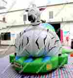 Коммерческий надувной батут "Тоннель зебра"