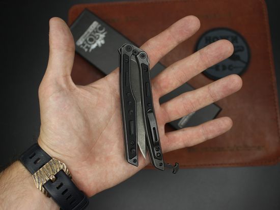 Нож-бабочка НОКС "Эльф" (черный) 204-500401