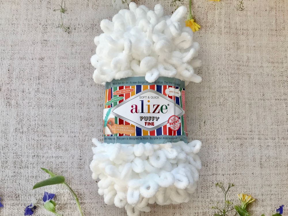 ALIZE &quot;Puffy Fine&quot;, 55 белый