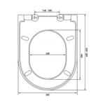 Сиденье д/унитаза  WAVE W-JCR-5dml дюро/лифт/съем БЕЛЫЙ глянец (Pro,Form,S50,Zentrum,Logic)19