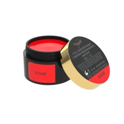 Гель моделирующий самовыравнивающий цветной Алый 15мл ОПЦИЯ