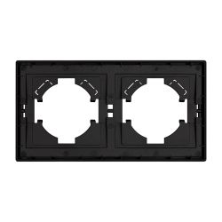 Рамка пластиковая FRM-TENDO-PL-2-BK (Arlight, Черный) 053840
