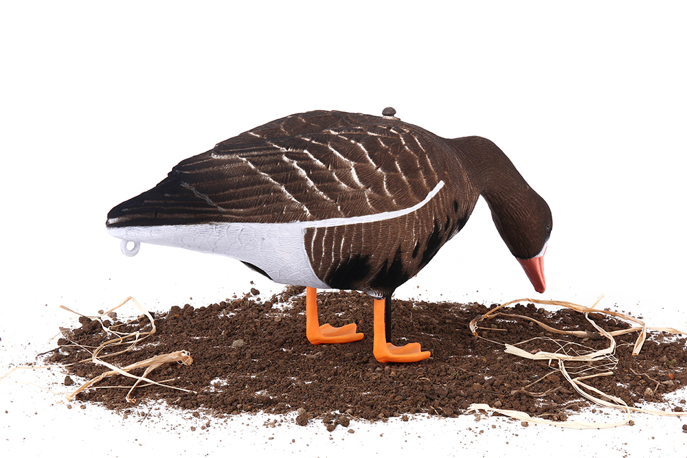 Белолобый гусь Softplast 3D ЖИВОЕ ПЕРО мод. BS-3D-UV