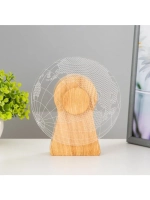 Светильник сенсорный «Глобус» LED крутится 6 Вт USB 15×4×16