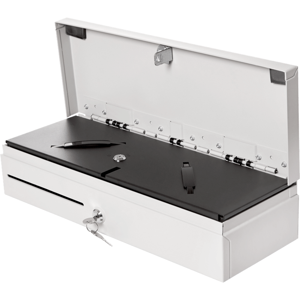 Денежный ящик PayTor FlipTop (Белый, Переходник, Штрих, арт. HT-FL-6001-13W2-2)