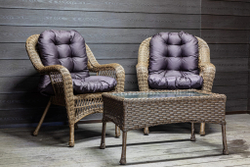 Комплект мебели из искусственного ротанга Мэдисон (Medison) Balcony Set с подушками на сидение и спинку