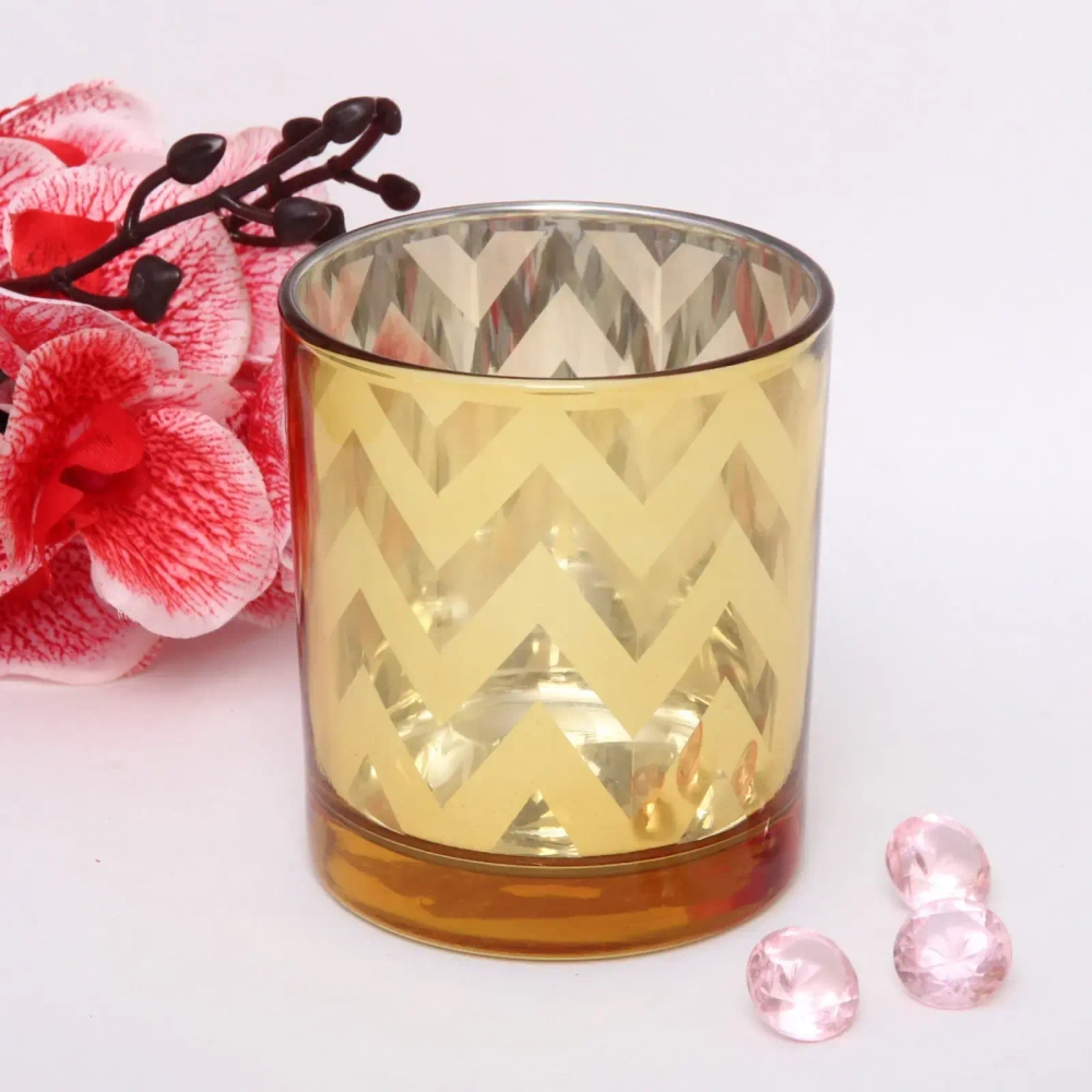 Подсвечник «Зиг-заг» 8,8*10см цвет золото