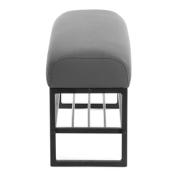 Банкетка-обувница Charli Lux/Чарли Люкс экокожа , Sharp Графит