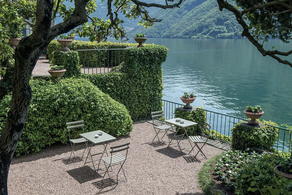 Стул металлический складной EMU Arc en Ciel, зеленый