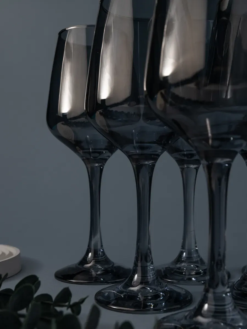 Набор бокалов для вина, 450 мл, 6 шт. серые