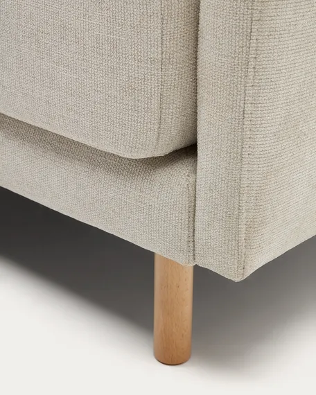 Двухместный диван Gilma 170 см, бежевый, светлые ножки