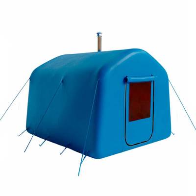 Баня пневмокаркасная 2,4×2,4×2,2 м, из ПВХ, синяя