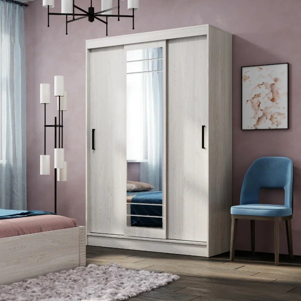 Шкаф-купе Тео ШКК-02, ясень белый