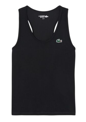 Женский топ теннисный Lacoste Sport Slim Fit Tank - black