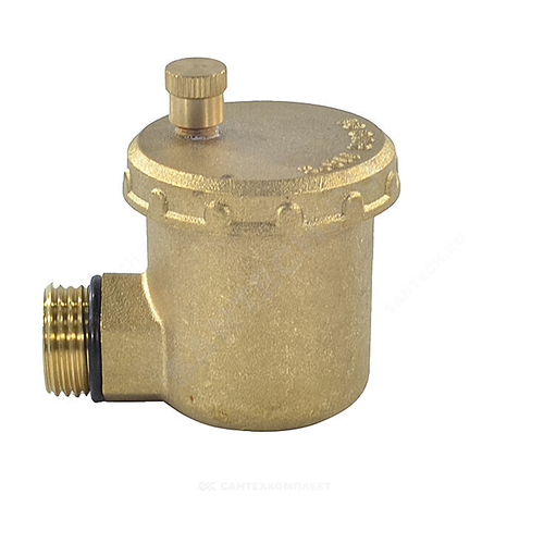 Воздухоотводчик автоматический латунь 5004 Ду 15 Ру10 G1/2" НР угл Aquasfera 5004-01 .
