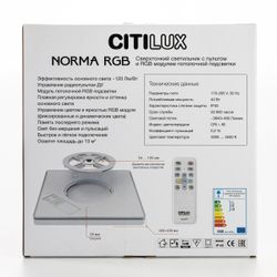 Citilux NORMA CL749K301 RGB Светильник с пультом Чёрный