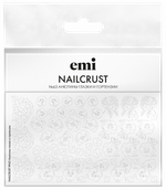 NAILCRUST Трафареты-слайдеры №63 Анютины глазки и гортензии (на непрозрачной белой подложке)