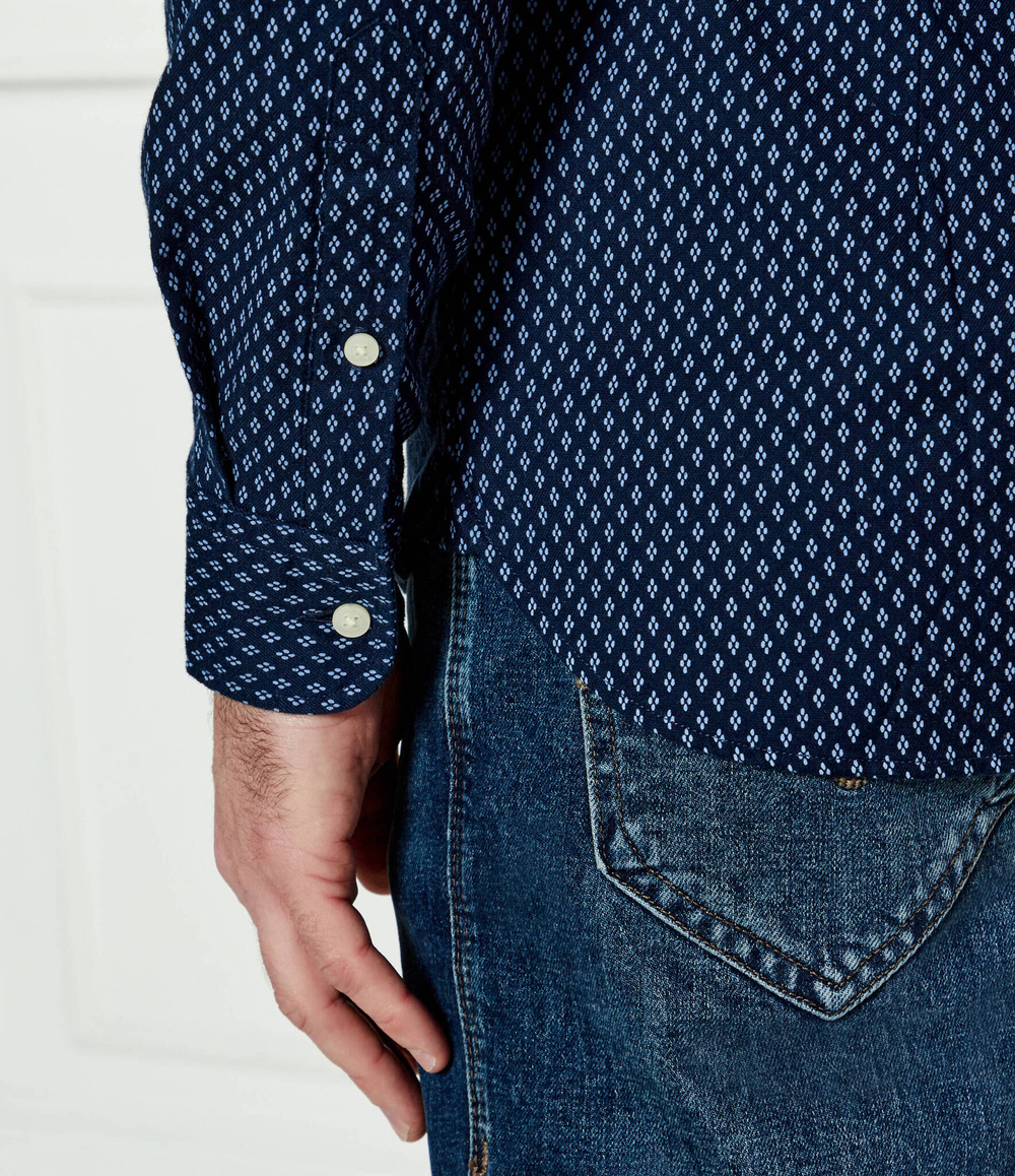 Рубашка BRUSHED PRINT Tommy Hilfiger - темно-синий(MW0MW36846)