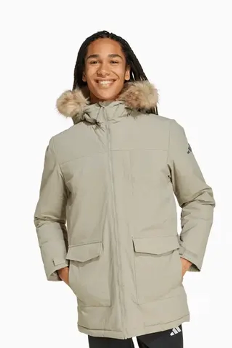 Куртка adidas Paveric Climawarm Fur Parka - зеленый