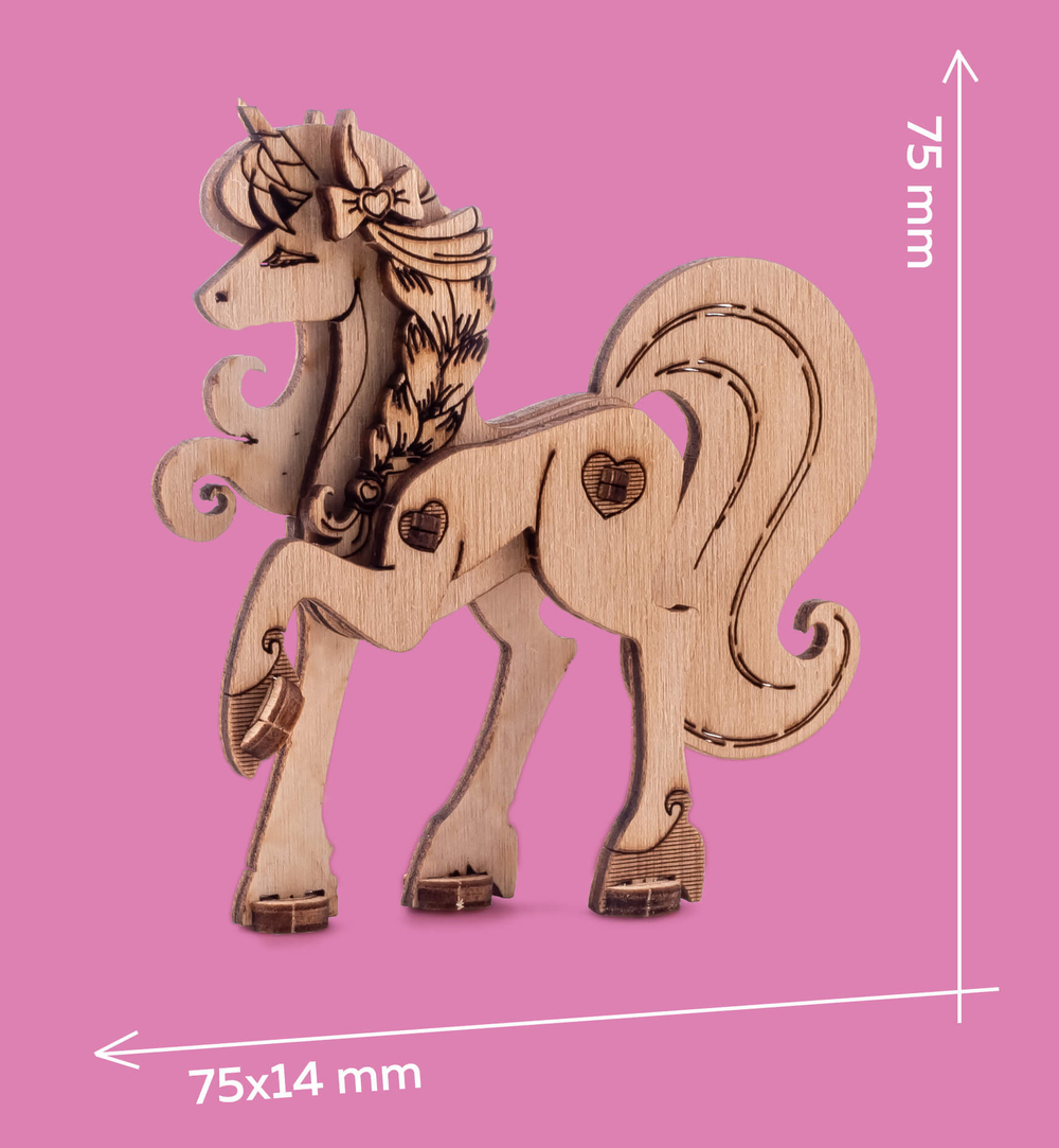 Набор миниатюрных моделей "Для девочек" (UNIWOOD) - Деревянный конструктор, 3D пазл, сборная модель